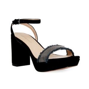 Pelle Moda Womens 8 Ames Leather Sandal in Black NEW